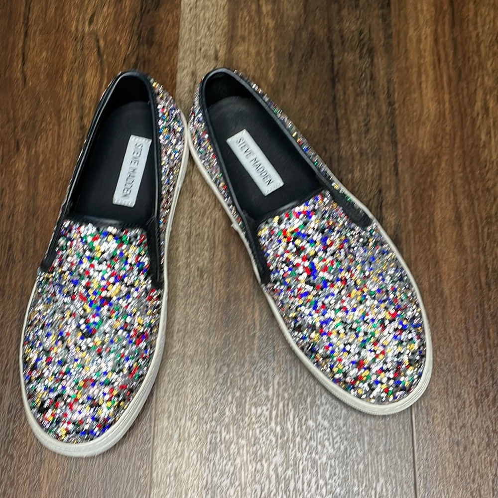 Steve Madden Slip-On Sequins Sneakers, Glittery, Just Like Your Personal…